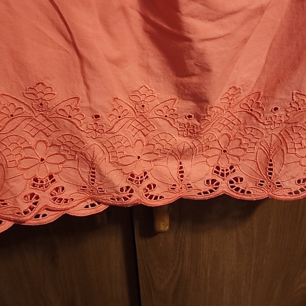 Tommy Hilfiger Pink Embroidered Off The Shoulder Blouse Size Small NWT - Picture 6 of 6